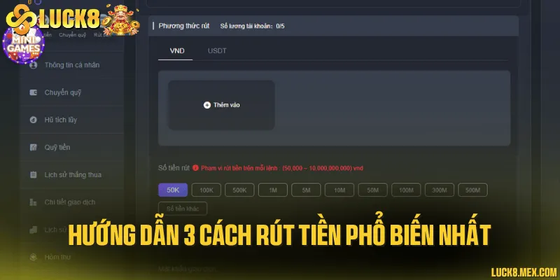 Hướng dẫn 3 cách rút tiền phổ biến nhất