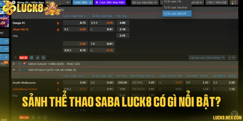 Bảng kèo siêu phong phú với tỷ lệ trả thưởng cực hấp dẫn 